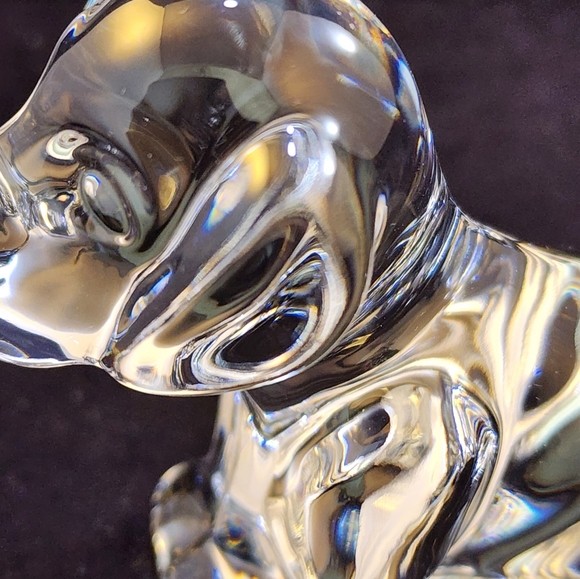 Signed Villeroy & Boch Crystal Dog Figurine Paperweight - Picture 14 of 14